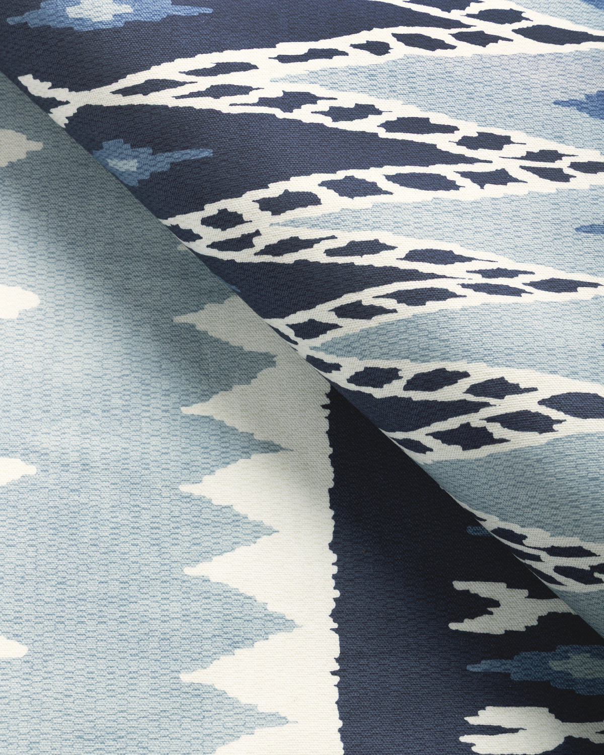 Cerritos fabric in Indigo color - pattern number CERRITOS.5.0 - by Kravet Couture in the Museum of New Mexico Folk Art Collection collection