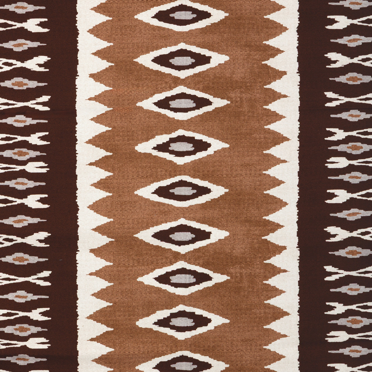 Cerritos fabric in Mocha color - pattern number CERRITOS.6.0 - by Kravet Couture in the Museum of New Mexico Folk Art Collection collection