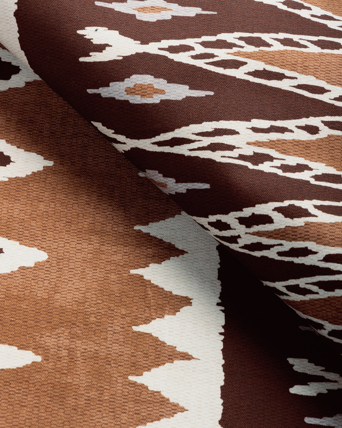 Cerritos fabric in Mocha color - pattern number CERRITOS.6.0 - by Kravet Couture in the Museum of New Mexico Folk Art Collection collection