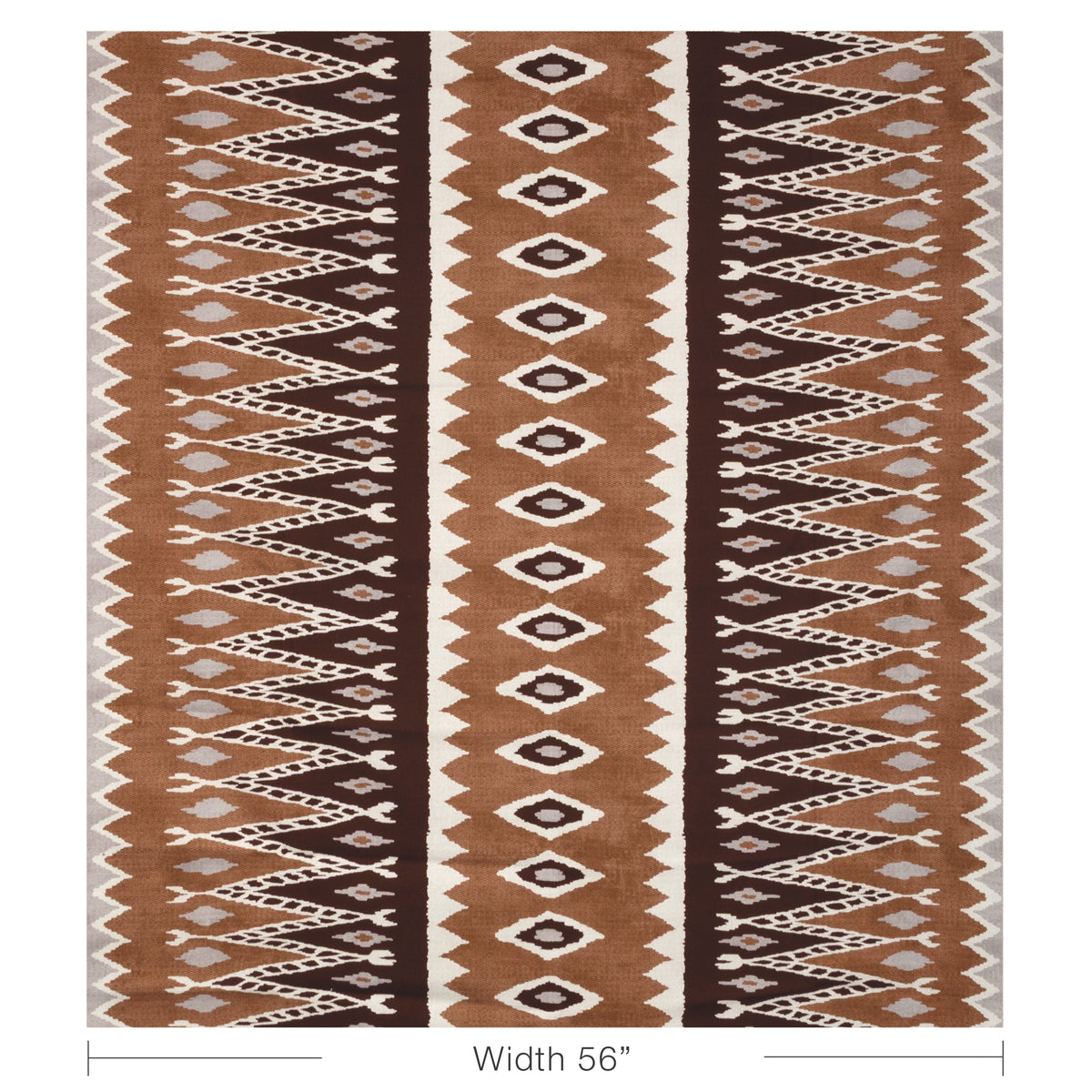 Cerritos fabric in Mocha color - pattern number CERRITOS.6.0 - by Kravet Couture in the Museum of New Mexico Folk Art Collection collection