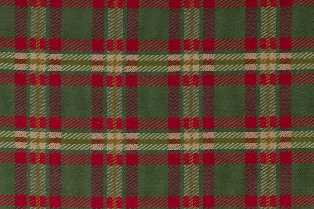 Indiana Scotch Plaid fabric in green red color - pattern number CS 30604995 - by Scalamandre in the Old World Weavers collection