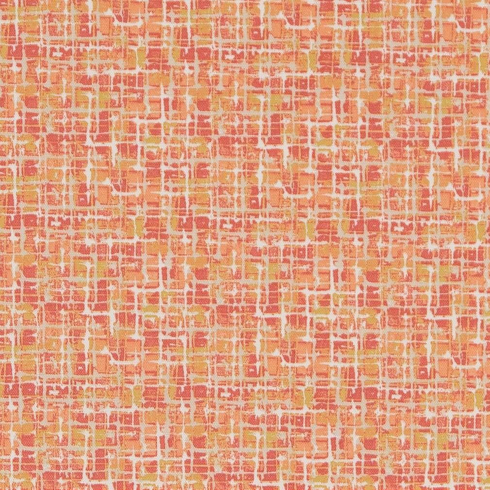 Abstract fabric in coral color - pattern number D1671 - by Charlotte in the All Seasons collection