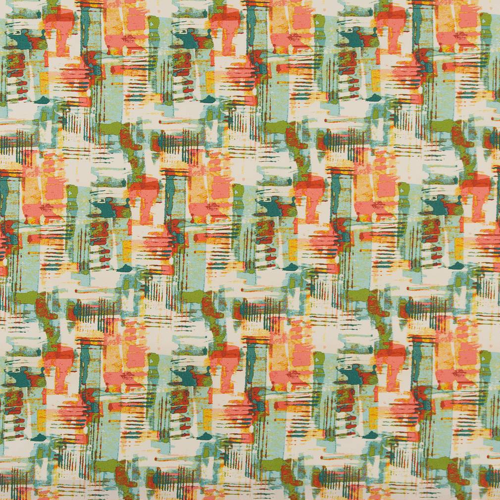 Abstract Paint fabric in jamaica color - pattern number D1680 - by Charlotte in the All Seasons collection