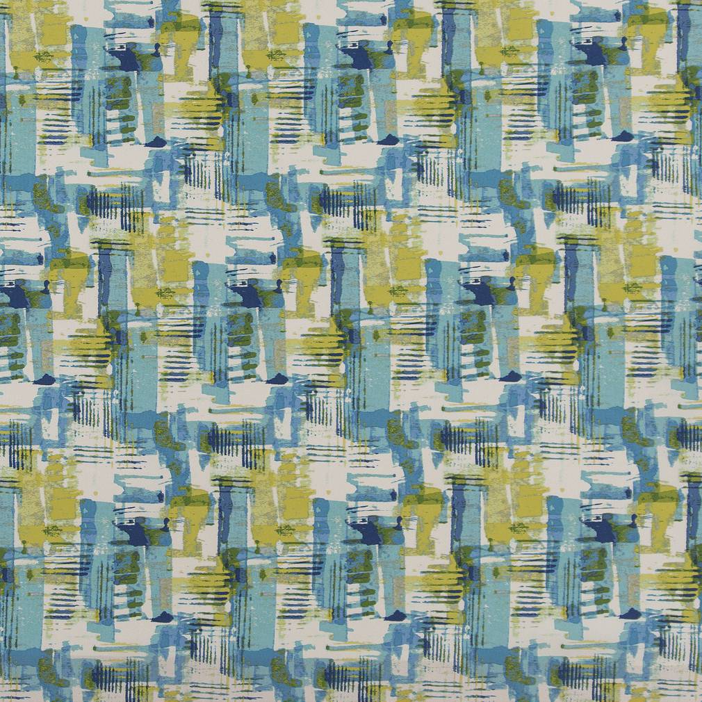 Abstract Paint fabric in key west color - pattern number D1681 - by Charlotte in the All Seasons collection