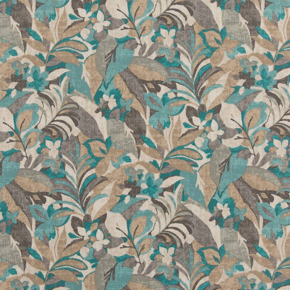 Botanical fabric in belize color - pattern number D1683 - by Charlotte in the All Seasons collection