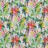 Parrots fabric in bali color - pattern number D1685 - by Charlotte in the All Seasons collection