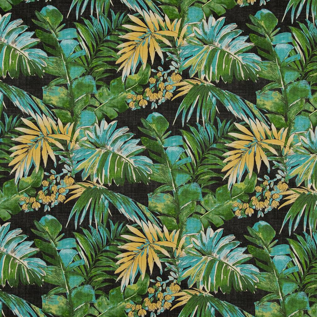 Tropical Plants fabric in caracas color - pattern number D1687 - by Charlotte in the All Seasons collection