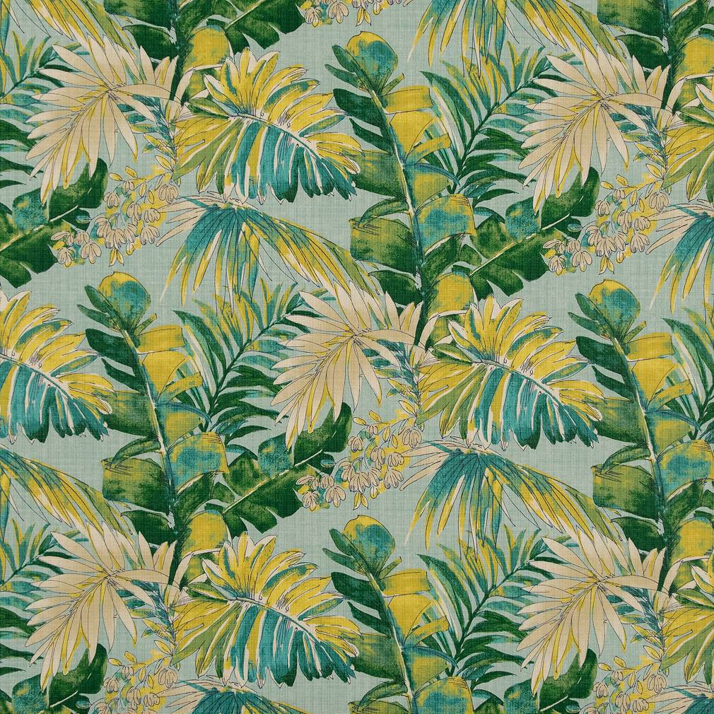 Tropical Plants fabric in valencia color - pattern number D1689 - by Charlotte in the All Seasons collection