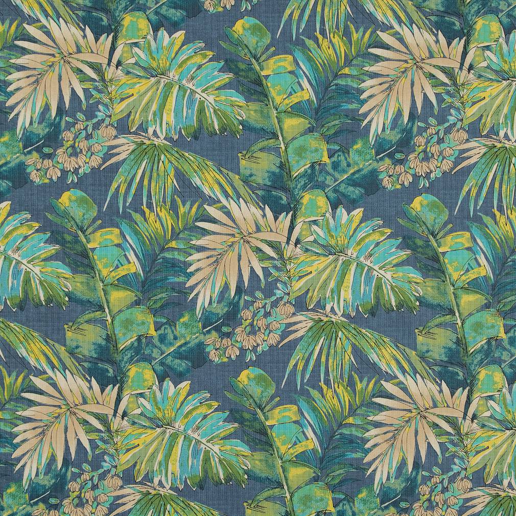 Tropical Plants fabric in bon aire color - pattern number D1690 - by Charlotte in the All Seasons collection