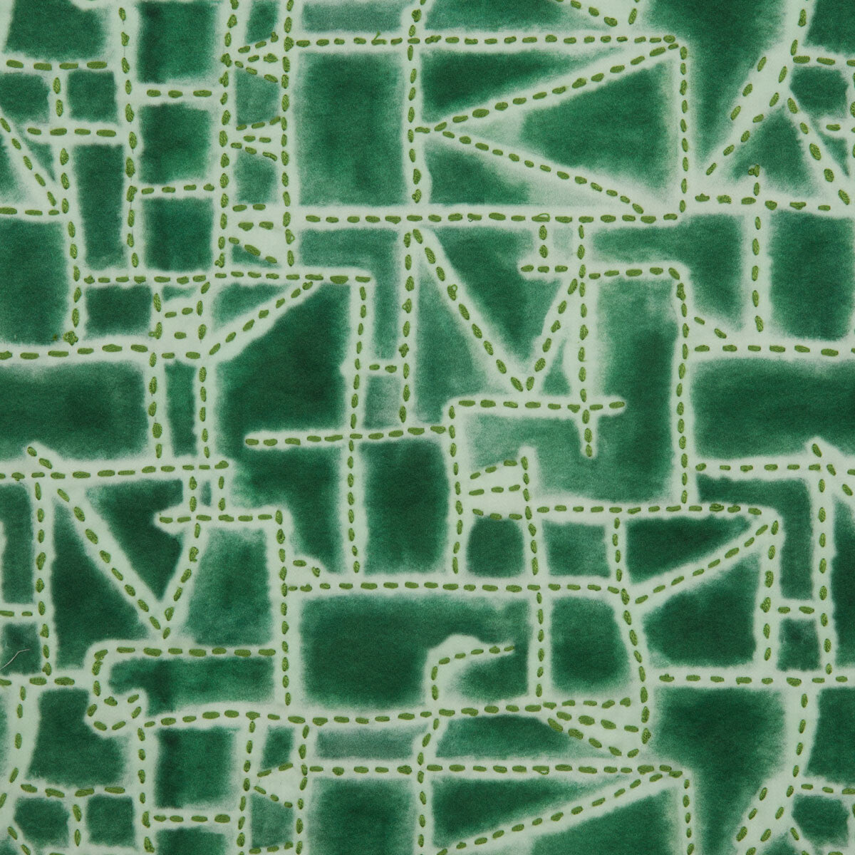 Prickly Pear fabric in green color - pattern number DG-10305.014.0 - by Donghia in the Desert Bloom collection