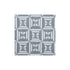 Graphic Prints fabric in blue color - pattern number DG-10318.012.0 - by Donghia in the Manhattan Muse collection