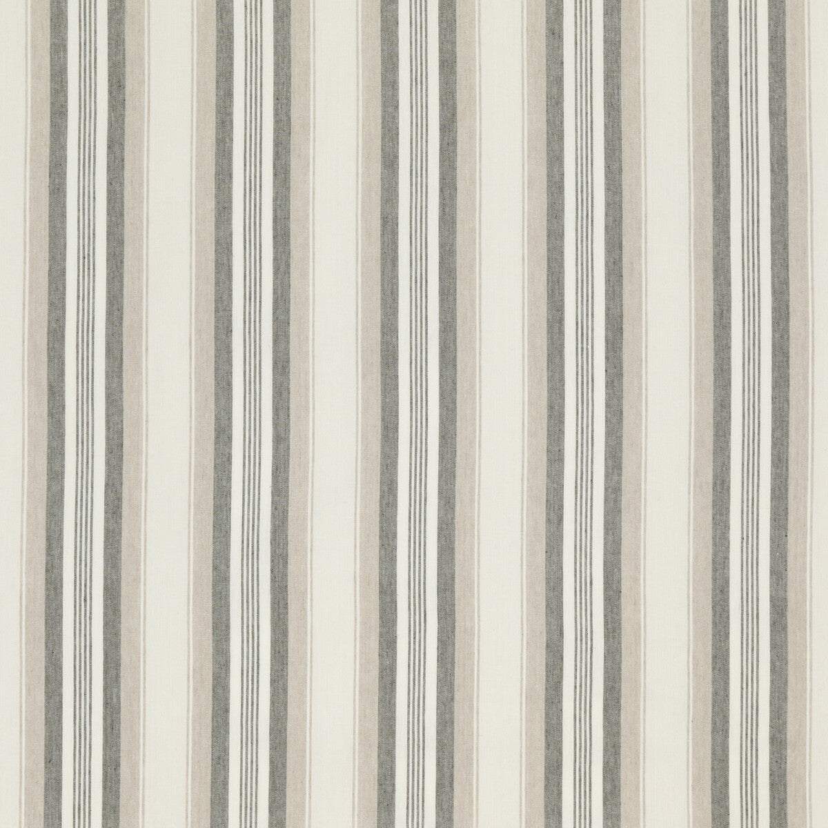 Lovisa fabric in taupe color - pattern ED85301.210.0 - by Threads in the Great Stripes collection