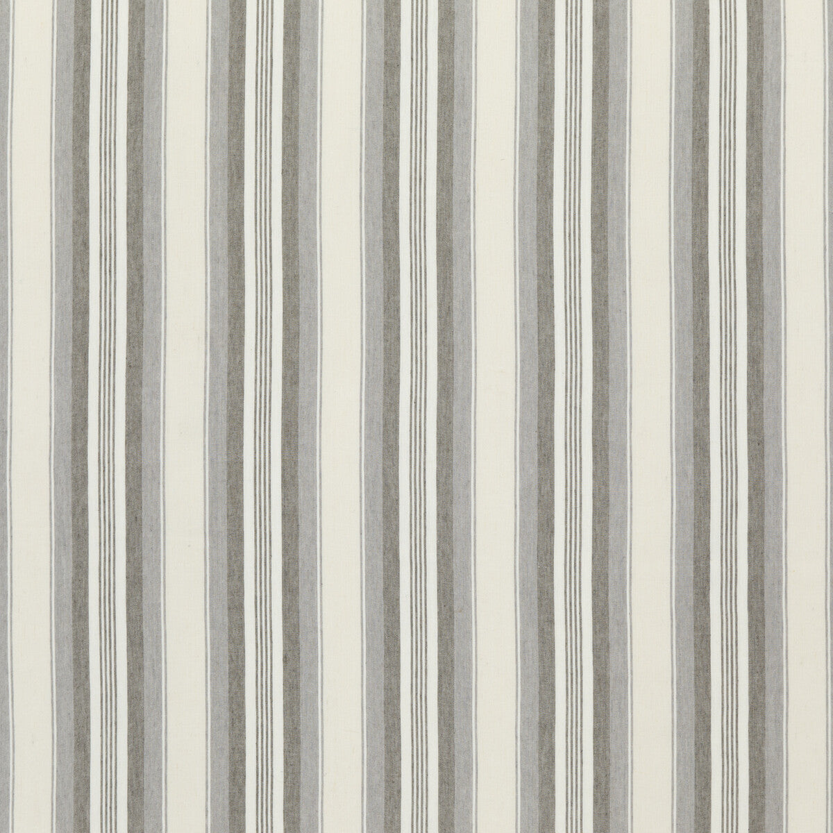 Lovisa fabric in soft grey color - pattern ED85301.926.0 - by Threads in the Great Stripes collection