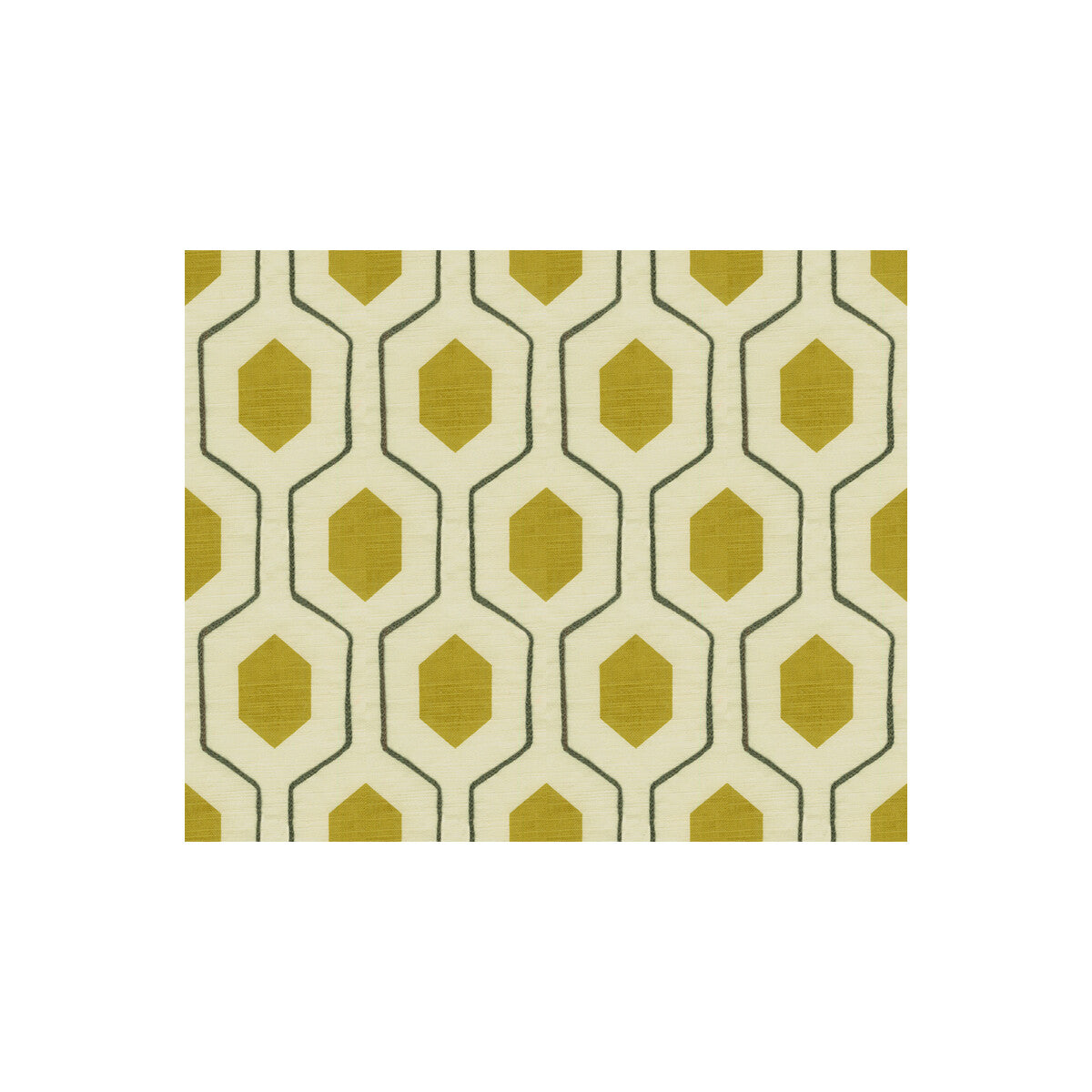 Everson fabric in chartreuse color - pattern EVERSON.311.0 - by Kravet Basics in the Thom Filicia collection