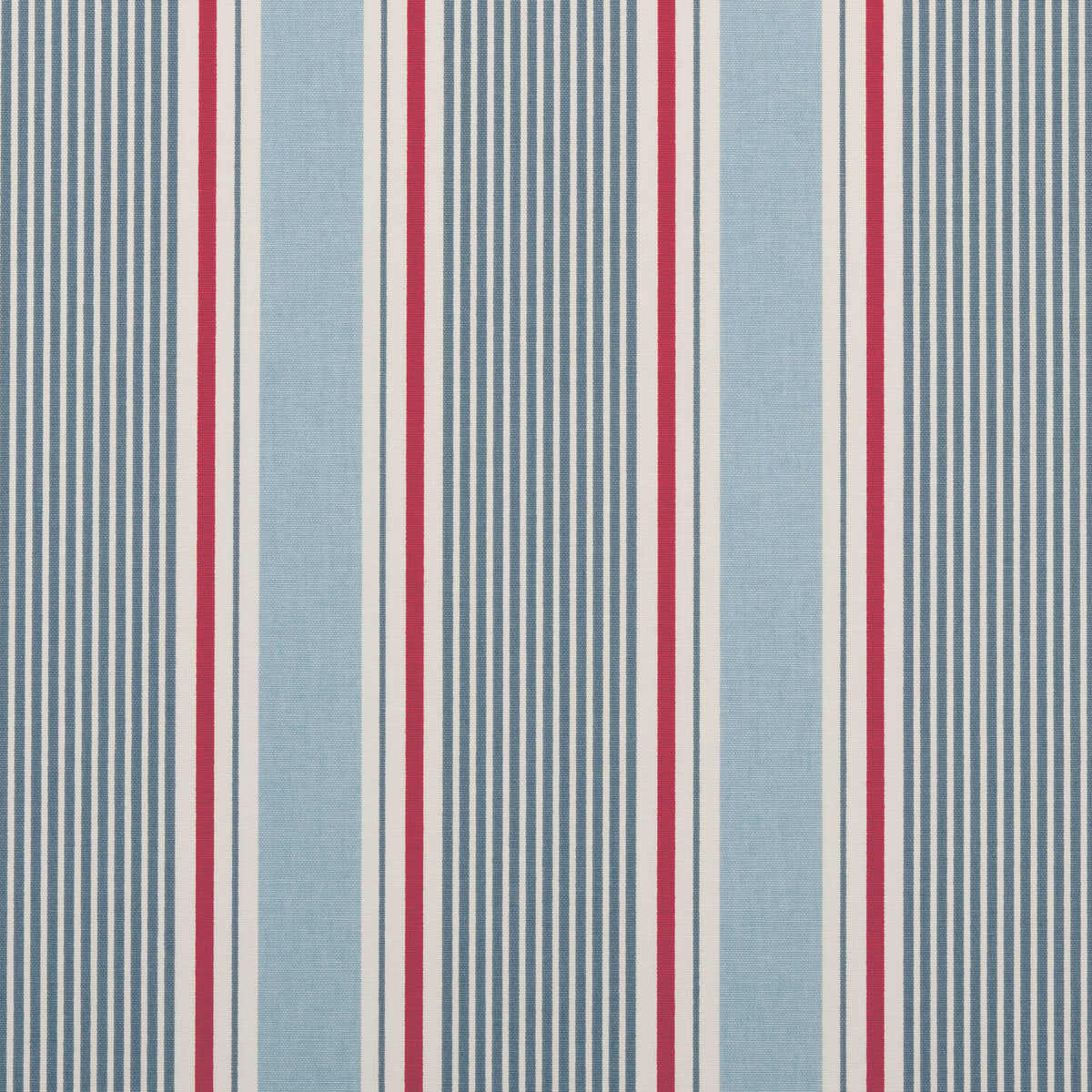 Sail Stripe fabric in marine color - pattern F0408/01.CAC.0 - by Clarke And Clarke in the Clarke &amp; Clarke Maritime Prints collection