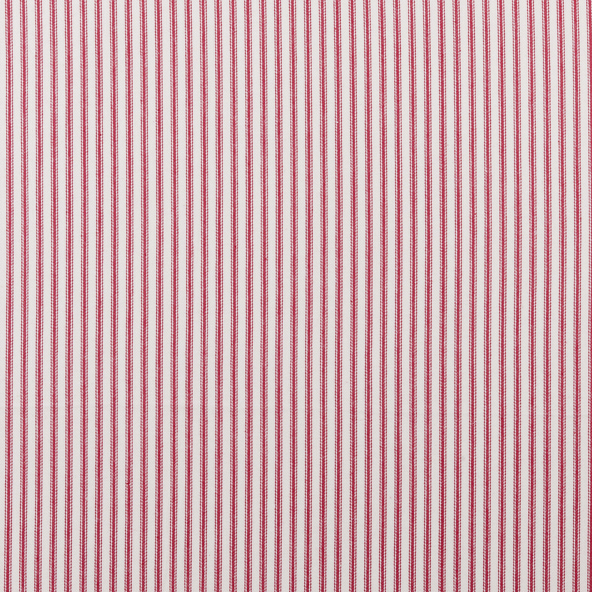 Sutton fabric in red color - pattern F0420/06.CAC.0 - by Clarke And Clarke in the Clarke &amp; Clarke Ticking Stripes collection