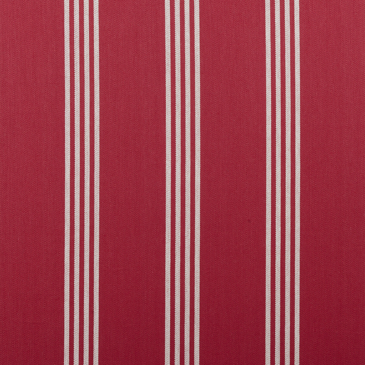 Marlow fabric in red color - pattern F0422/05.CAC.0 - by Clarke And Clarke in the Clarke &amp; Clarke Ticking Stripes collection