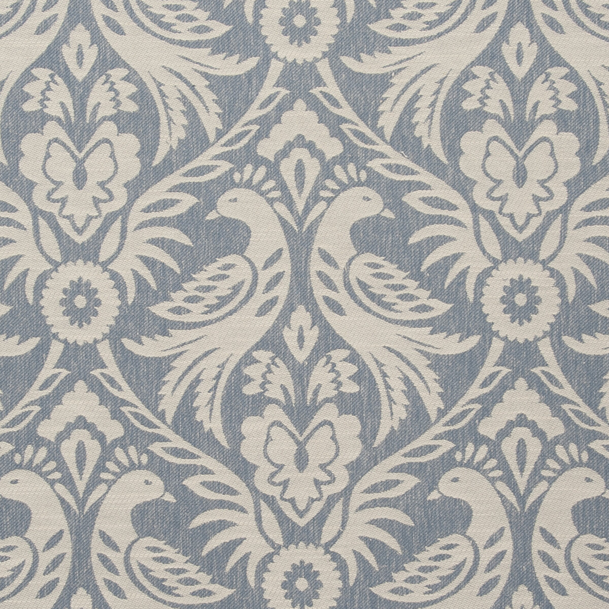 Harewood fabric in chambray color - pattern F0737/02.CAC.0 - by Clarke And Clarke in the Clarke &amp; Clarke Manor House collection