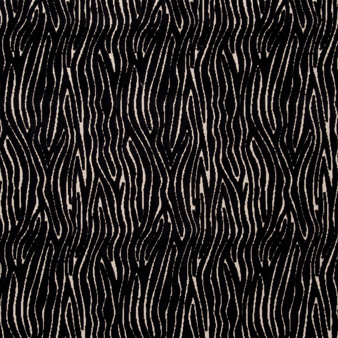 Onda fabric in ebony color - pattern F0749/04.CAC.0 - by Clarke And Clarke in the Clarke &amp; Clarke Dimensions collection