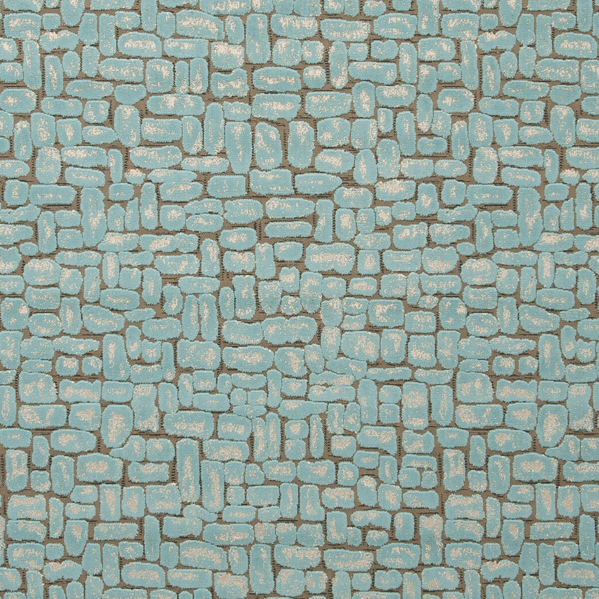 Moda fabric in aqua color - pattern F0752/01.CAC.0 - by Clarke And Clarke in the Clarke &amp; Clarke Dimensions collection