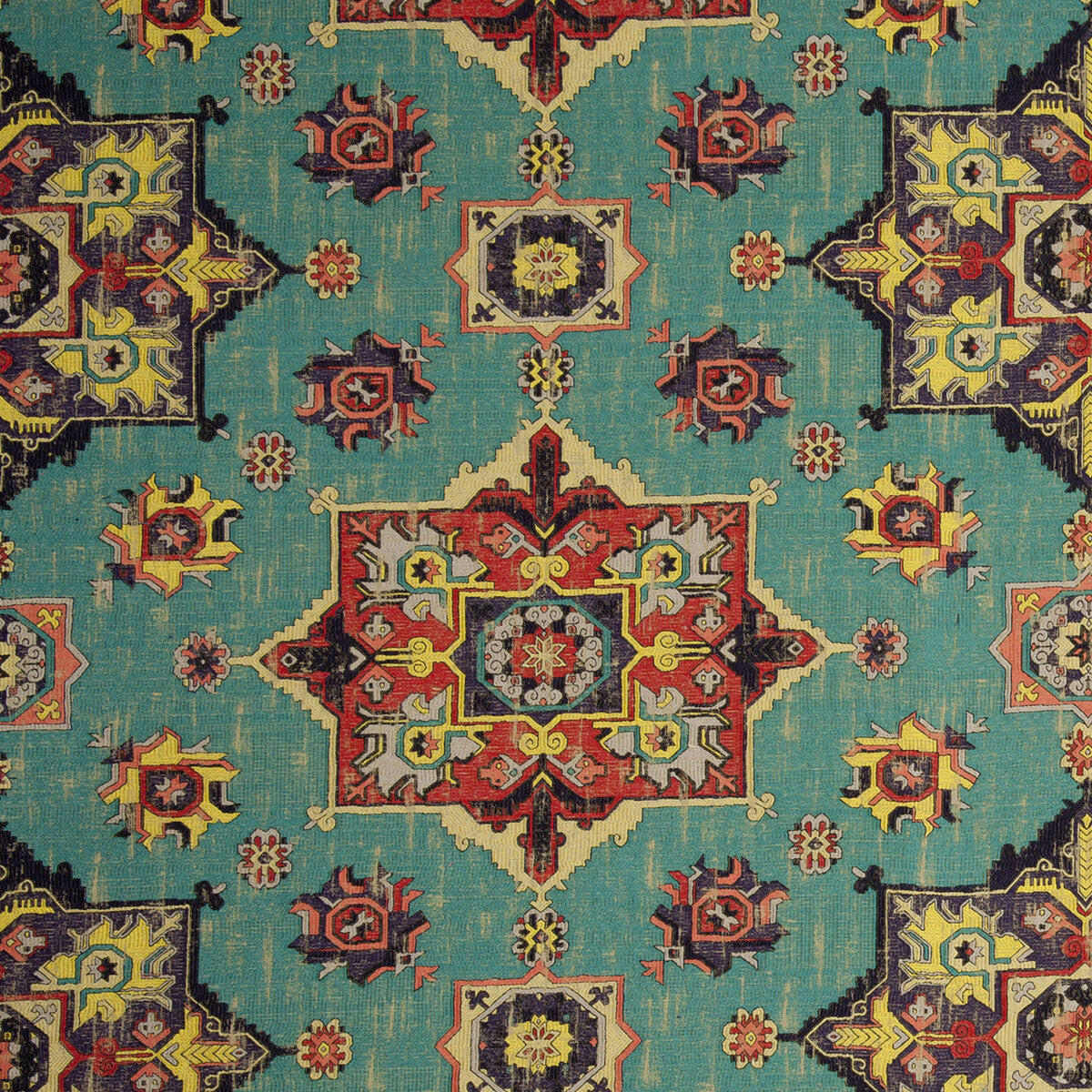 Malatya fabric in aqua color - pattern F0798/01.CAC.0 - by Clarke And Clarke in the Clarke &amp; Clarke Anatolia collection