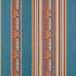 Totem fabric in capri color - pattern F0811/01.CAC.0 - by Clarke And Clarke in the Clarke & Clarke Navajo collection