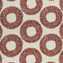 Dashiki fabric in cinnabar color - pattern F0954/01.CAC.0 - by Clarke And Clarke in the Clarke & Clarke Amara collection