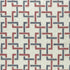 Sekai fabric in indigo/red color - pattern F0960/03.CAC.0 - by Clarke And Clarke in the Clarke & Clarke Amara collection