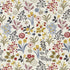 Frida fabric in indigo/cranberry color - pattern F0991/03.CAC.0 - by Clarke And Clarke in the Wilderness By Studio G For C&C collection