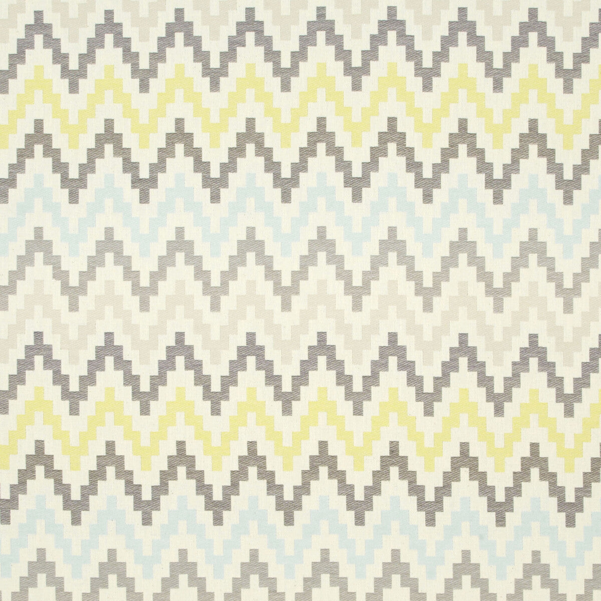 Klaudia fabric in chartreuse/charcoal color - pattern F0996/01.CAC.0 - by Clarke And Clarke in the Wilderness By Studio G For C&amp;C collection