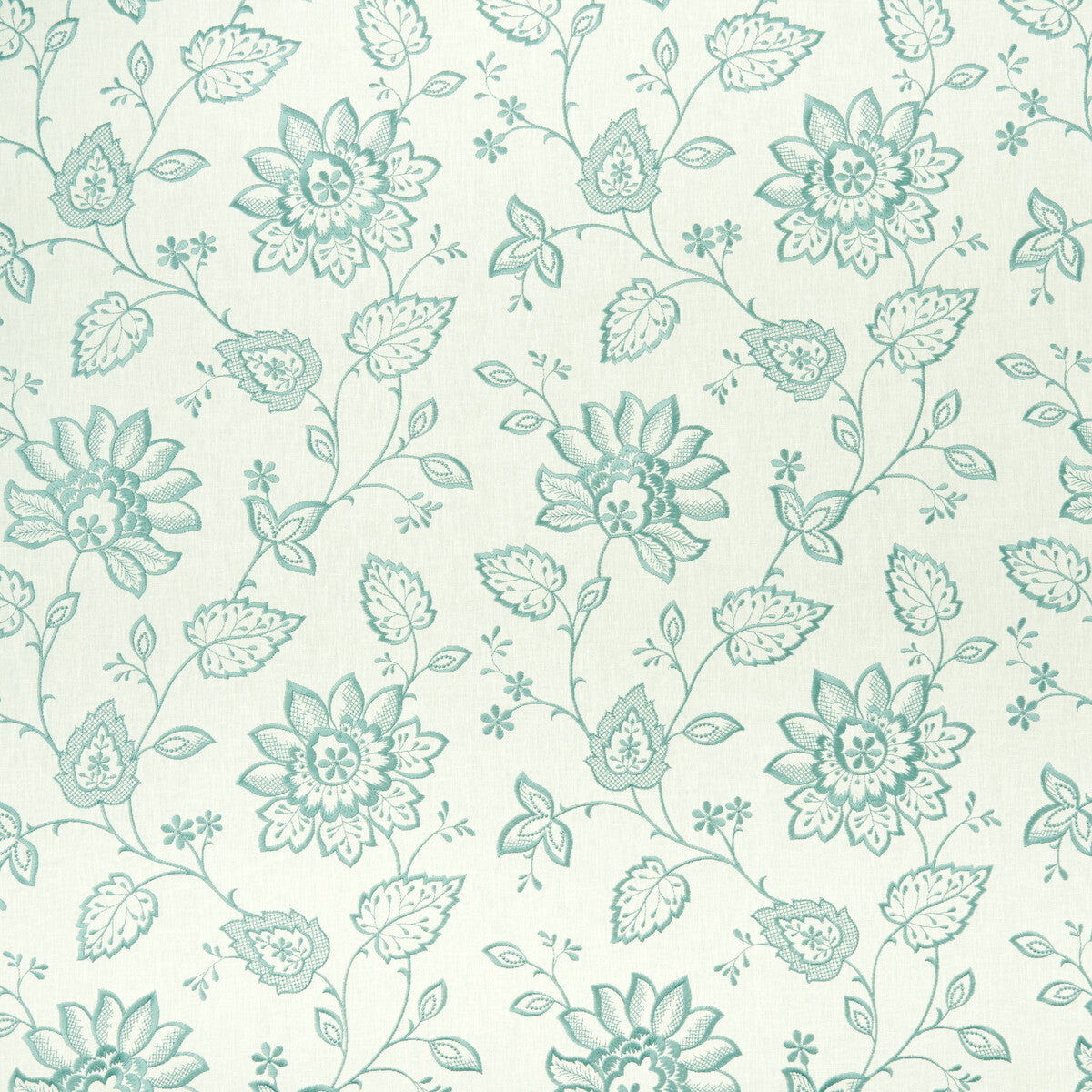 Liliana fabric in duckegg color - pattern F1007/03.CAC.0 - by Clarke And Clarke in the Clarke &amp; Clarke Halcyon collection