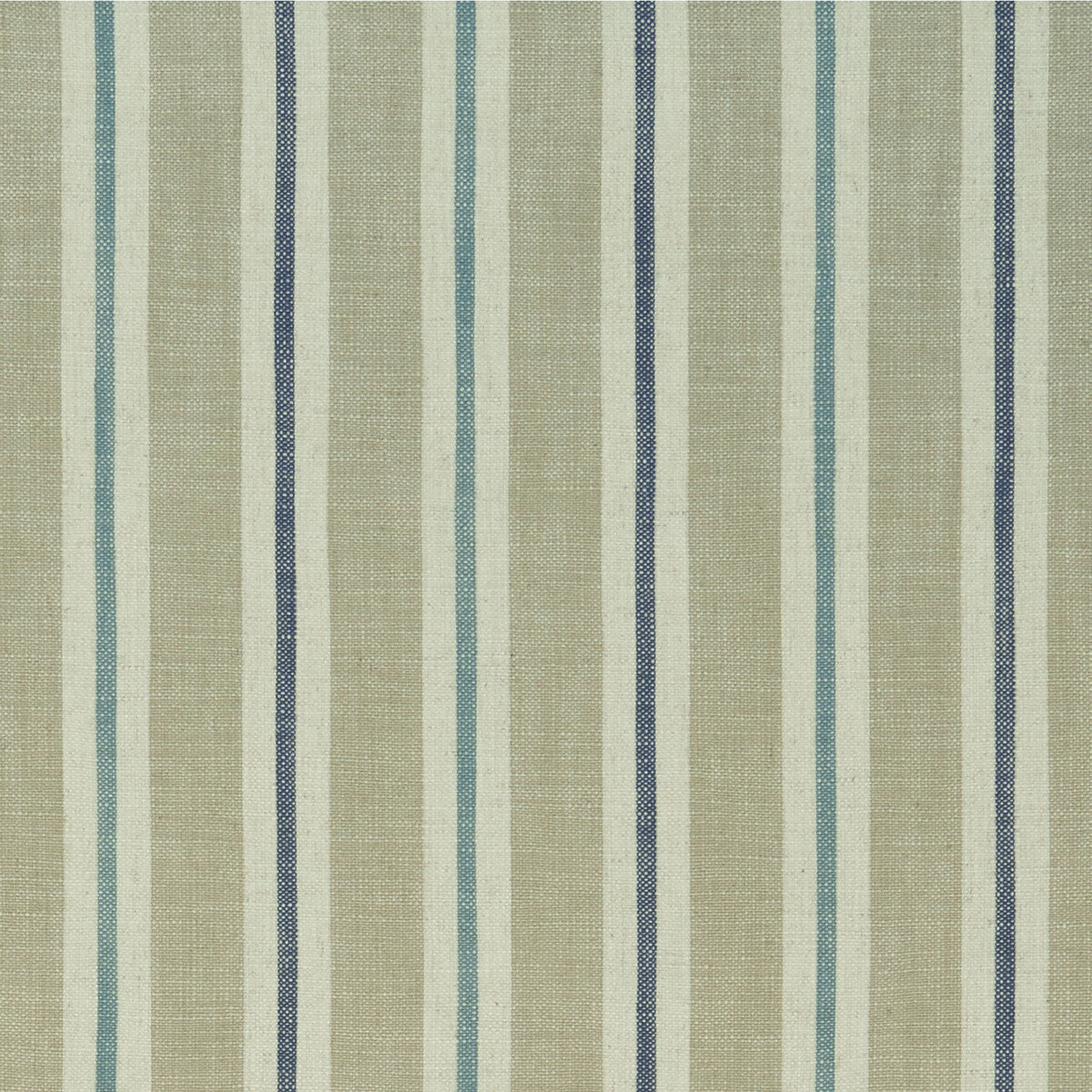 Sackville Stripe fabric in eau de nil/linen color - pattern F1046/02.CAC.0 - by Clarke And Clarke in the Clarke &amp; Clarke Castle Garden collection