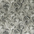 Pavone fabric in charcoal/natural color - pattern F1094/02.CAC.0 - by Clarke And Clarke in the Clarke & Clarke Botanica collection