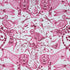Extinct fabric in magenta color - pattern F1109/03.CAC.0 - by Clarke And Clarke in the Animalia By Emma J Shipley For C&C collection