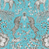 Kruger fabric in teal color - pattern F1111/07.CAC.0 - by Clarke And Clarke in the Animalia By Emma J Shipley For C&C collection