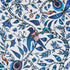Rousseau fabric in blue color - pattern F1113/01.CAC.0 - by Clarke And Clarke in the Animalia By Emma J Shipley For C&C collection