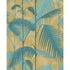 Palm Jungle fabric in orchre & petrol color - pattern F111/2003L.CS.0 - by Cole & Son in the Cole & Son Contemporary Fabrics collection