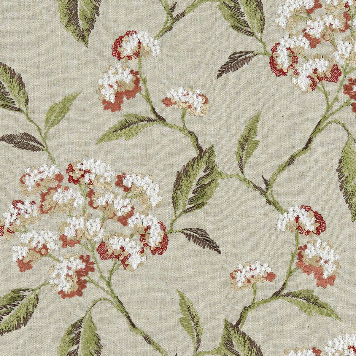 Summerby fabric in spice color - pattern F1125/06.CAC.0 - by Clarke And Clarke in the Clarke &amp; Clarke Avebury collection