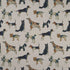 Walkies fabric in linen color - pattern F1176/01.CAC.0 - by Clarke And Clarke in the Clarke & Clarke Country Garden collection