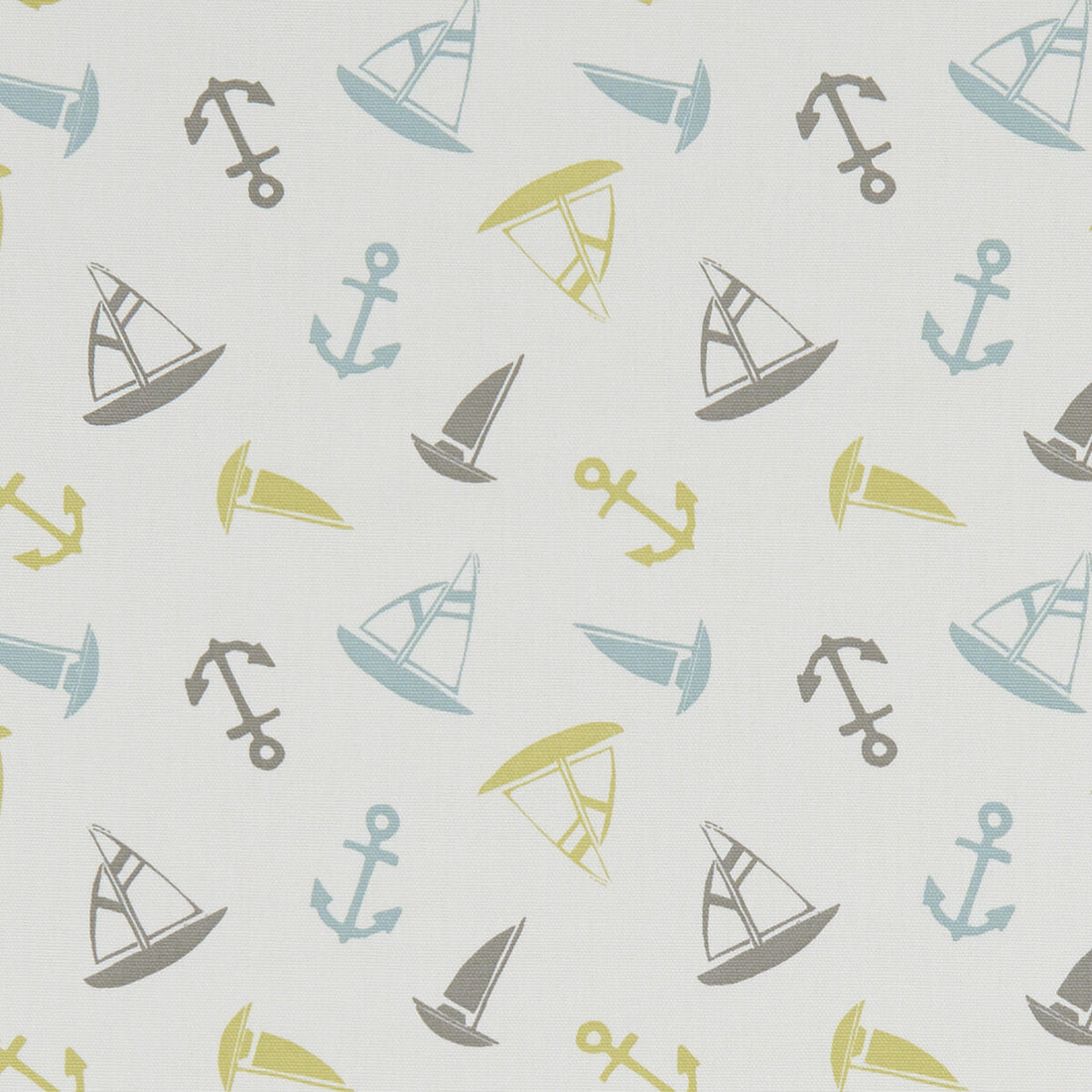 Ahoy fabric in mineral color - pattern F1183/02.CAC.0 - by Clarke And Clarke in the Land &amp; Sea By Studio G For C&amp;C collection
