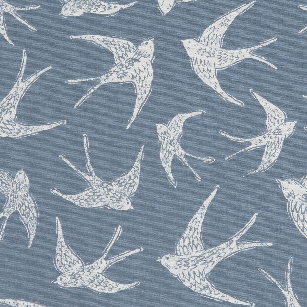 Fly Away fabric in navy color - pattern F1187/04.CAC.0 - by Clarke And Clarke in the Land &amp; Sea By Studio G For C&amp;C collection