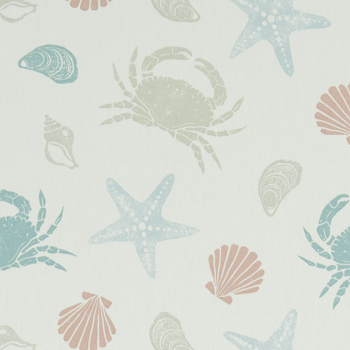 Offshore fabric in pastel color - pattern F1191/03.CAC.0 - by Clarke And Clarke in the Land &amp; Sea By Studio G For C&amp;C collection