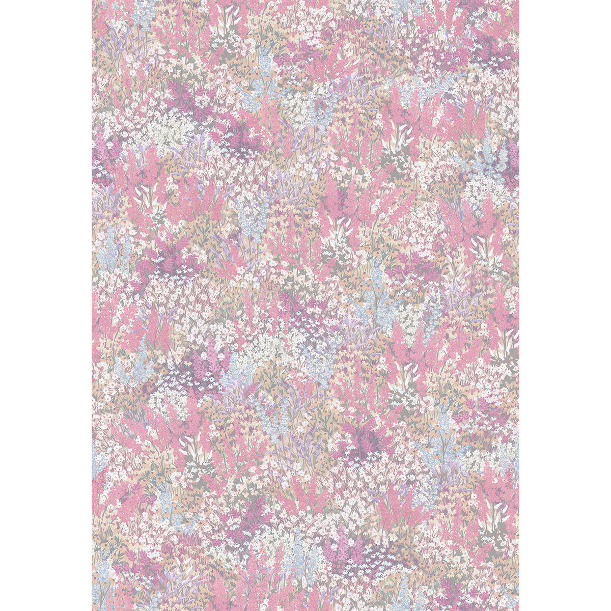 Petite Fleur Linen fabric in cerise color - pattern number F121/1002.CS.0 - by Cole &amp; Son in the Cole &amp; Son The Gardens Vol. II collection