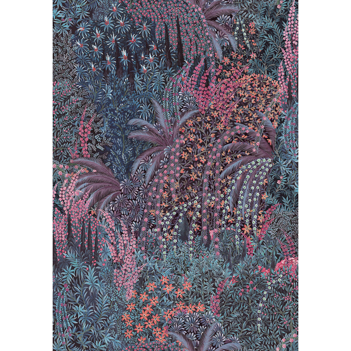 Cascade Linen fabric in violet color - pattern number F121/3014.CS.0 - by Cole &amp; Son in the Cole &amp; Son The Gardens Vol. II collection