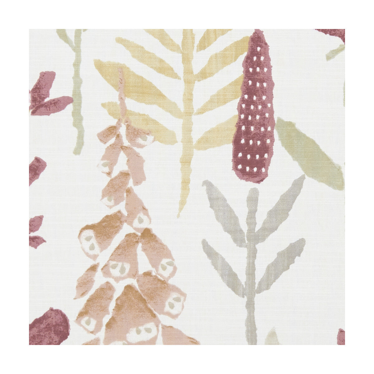 Bellflower fabric in spice color - pattern F1232/05.CAC.0 - by Clarke And Clarke in the Roof Garden By Studio G For C&amp;C collection