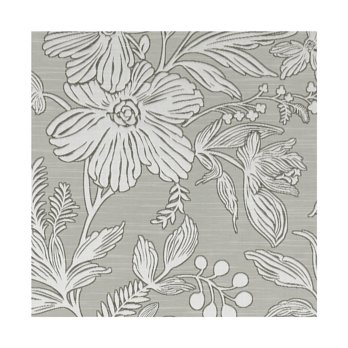 Hollyhurst fabric in taupe color - pattern F1245/08.CAC.0 - by Clarke And Clarke in the Marbury By Studio G For C&amp;C collection