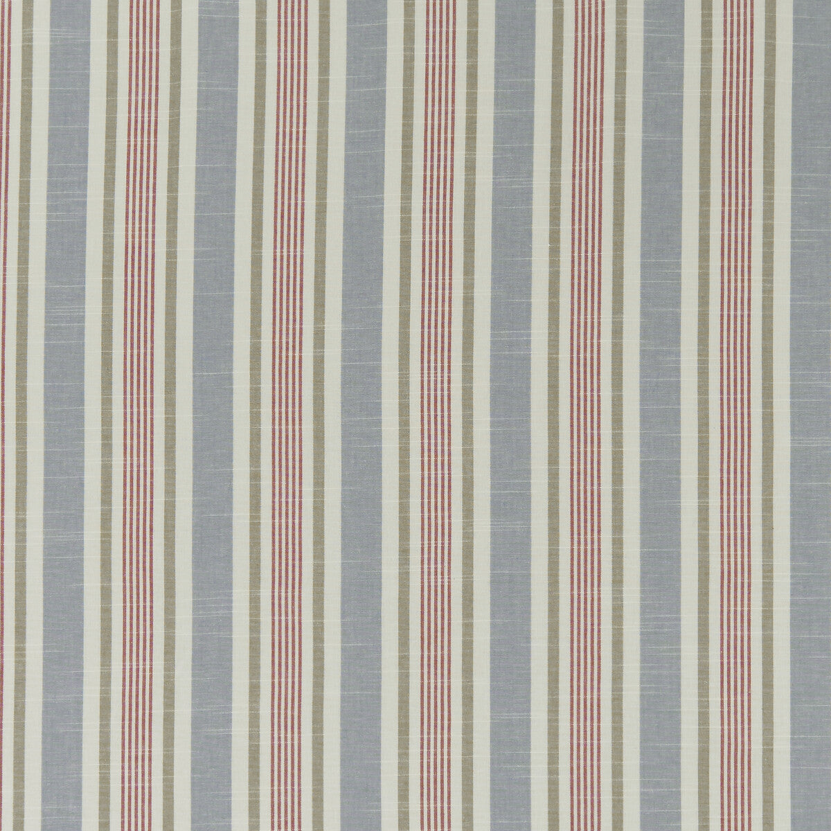 Mappleton fabric in denim/red color - pattern F1310/04.CAC.0 - by Clarke And Clarke in the Bempton By Studio G For C&amp;C collection