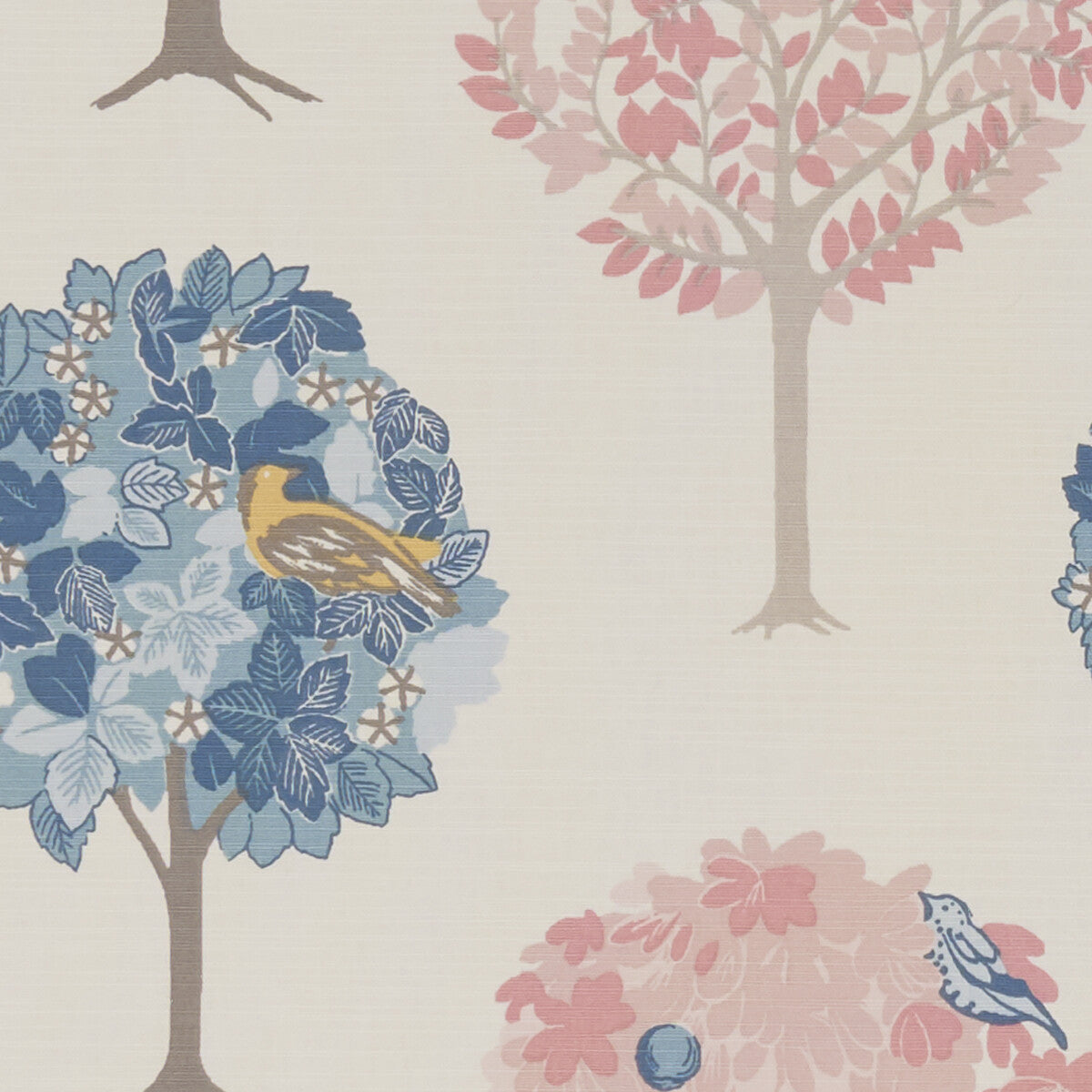 Sherwood fabric in teal/blush color - pattern F1317/06.CAC.0 - by Clarke And Clarke in the Sherwood By Studio G For C&amp;C collection