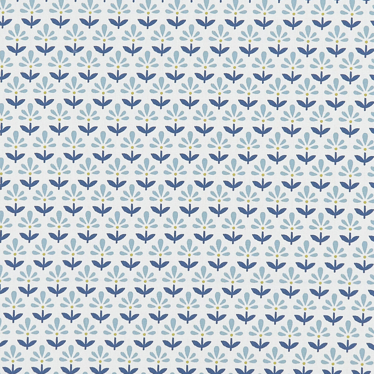 Fleur fabric in denim color - pattern F1373/02.CAC.0 - by Clarke And Clarke in the Co-Ordinates By Studio G For C&amp;C collection