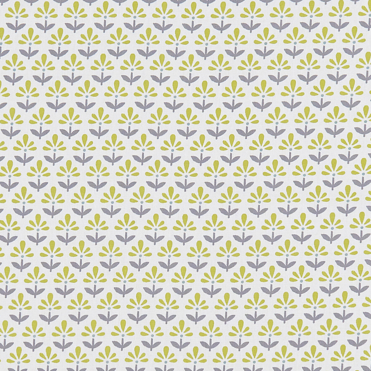 Fleur fabric in chartreuse/charcoal color - pattern F1373/03.CAC.0 - by Clarke And Clarke in the Co-Ordinates By Studio G For C&amp;C collection